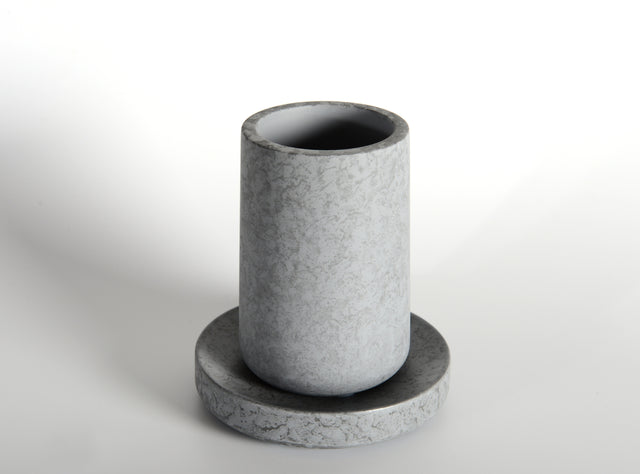 Concrete Bath Accessory Set for Vanity Countertops,Grey Stone Color/Cement Grey Color