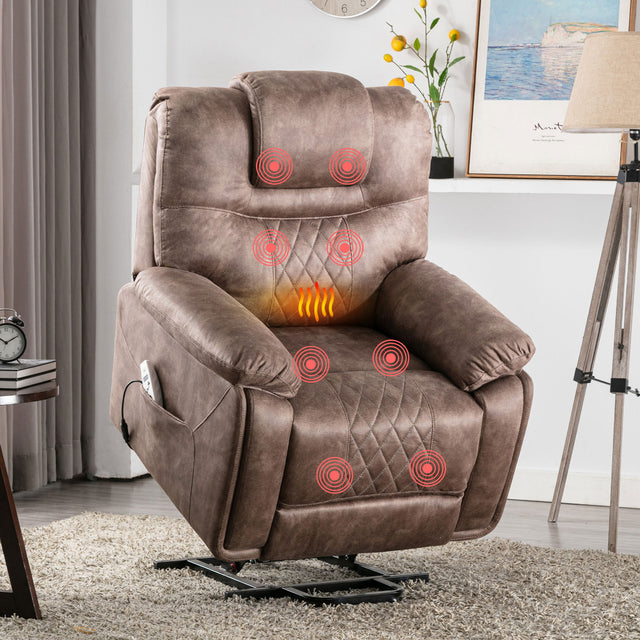Orisfur. Power Lift Chair with Adjustable Massage Function, Recliner Chair with Heating System for Living Room