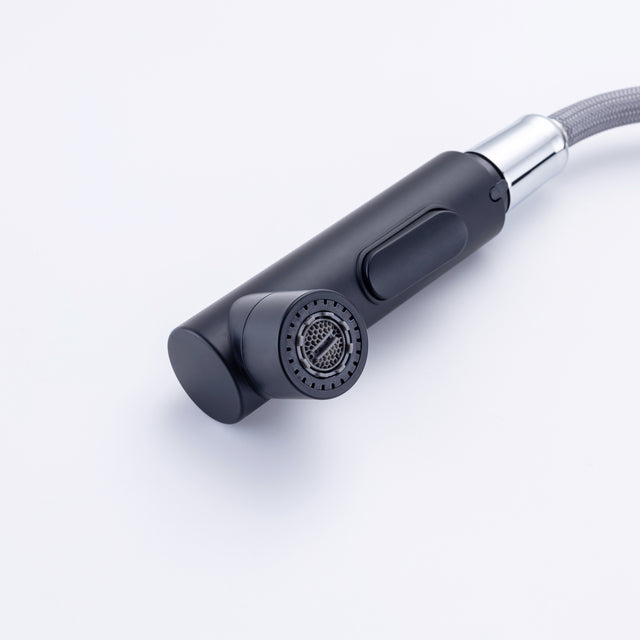 Single Hole Bathroom Faucet with Pull Out Sprayer, Dual Spray Modes, Solid Brass Polished Chrome Bathroom Faucet for Sink, Modern One Handle Bath Vanity Faucet with Face Basin Mixer Tap\\nVisit the YI