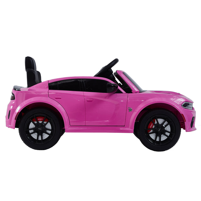 Licensed DODGE Charger，12v Kids ride on car W/Parents Remote Control ,electric car for kids,Three speed adjustable,Power display, slow start、USB,MP3 ,Bluetooth,LED light、Four wheel suspension