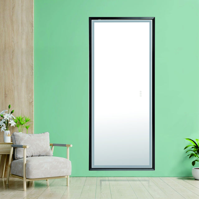 LTL needs to consult the warehouse address88 in. W x 38 in. H Oversized Rectangular Black Framed LED Mirror Anti-Fog Dimmable Wall Mount Bathroom Vanity Mirror  Wall Mirror