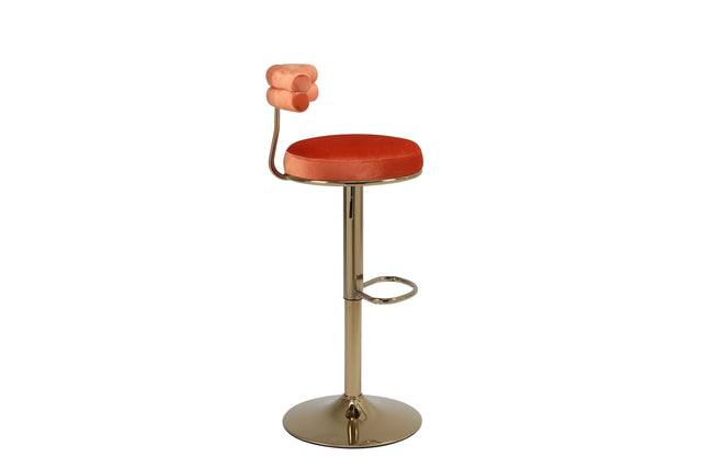 Bar Stools with Back and Footrest Counter Height Dining Chairs (2PCS/CTN)