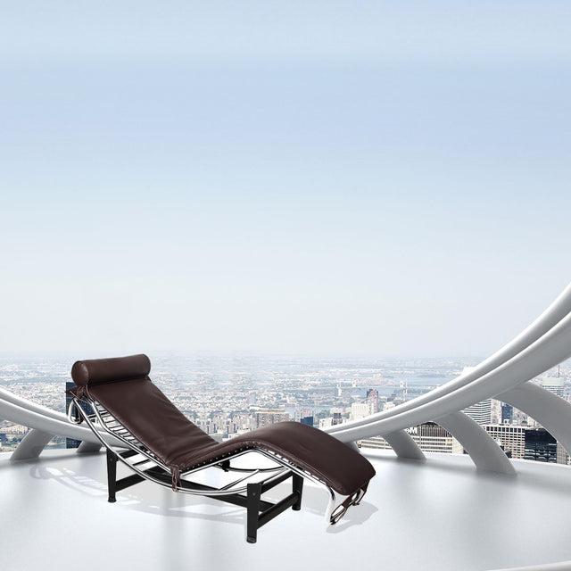 Le Corbusier LC-4 Style Replica Chaise Lounge Chair Mid Century Modern for living room/ bedroom
