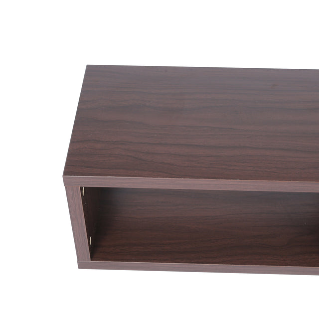 Shallow Floating TV Console, 60", Walnut