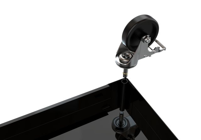 4 DRAWERS BLACK TOOL CABINET WITH TOOL SETS