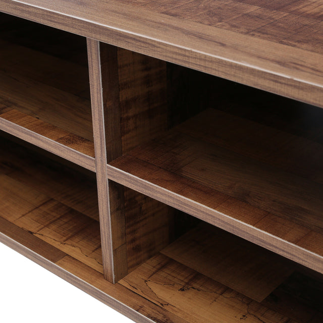 Wall Mounted Media Console,Floating TV Stand Component Shelf with Height Adjustable,Brown
