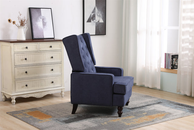 COOLMORE  living  room Comfortable  rocking chair  accent chair  Navy  fabric