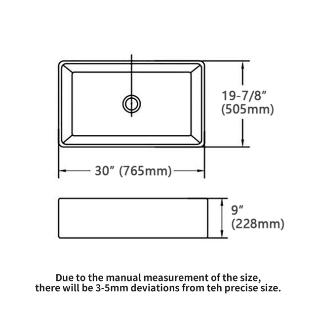 Farmhouse/Apron Front White Ceramic Kitchen Sink