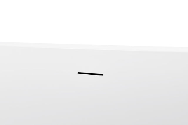 62" 100% Acrylic Freestanding Bathtub,  Soaking Tub, White Bathtub