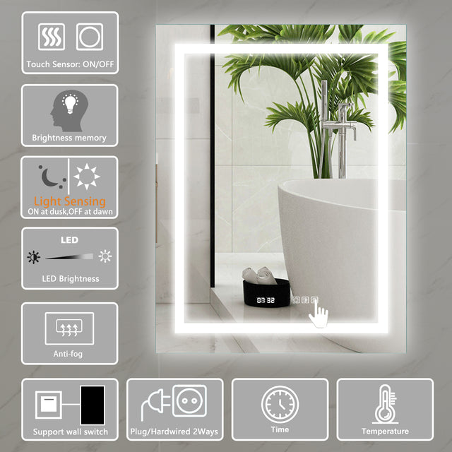 28''x 36''LED Lighted Bathroom Medicine/Mirror Cabinet with Motion-Sensor Switch