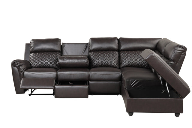 Charlotte Sectional Brown