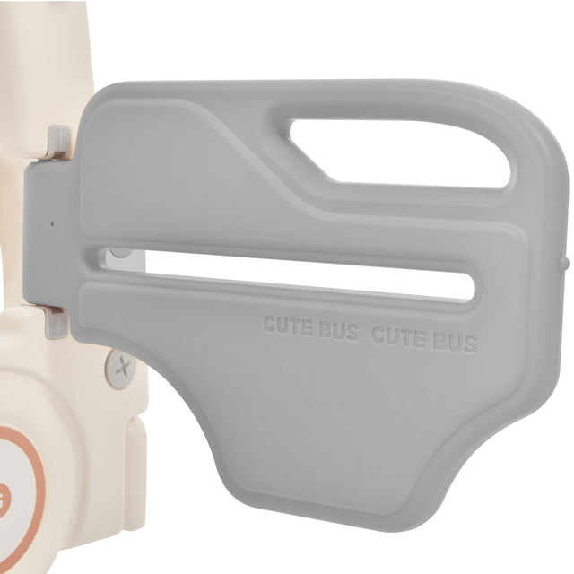 Kids Slide Playset Structure 9 in 1, Freestanding Castle Climbing Crawling Playhouse with Slide, Arch Tunnel, Ring Toss, Realistic Bus Model and Basketball Hoop, Toy Storage Organizer for Toddlers