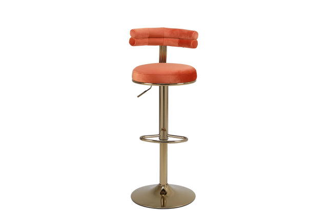 Bar Stools with Back and Footrest Counter Height Dining Chairs (2PCS/CTN)