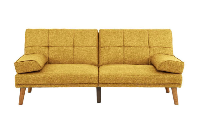 Mustard Color Polyfiber Sectional Sofa Set Living Room Furniture Solid wood Legs Tufted Couch Adjustable Sofa Chaise