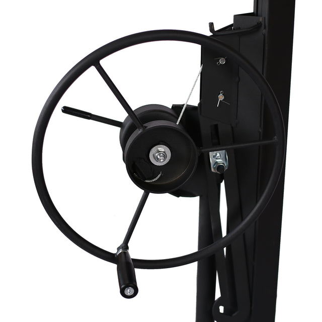 Drywall Lift Panel 11' Lift Drywall Panel Hoist Jack Lifter, black