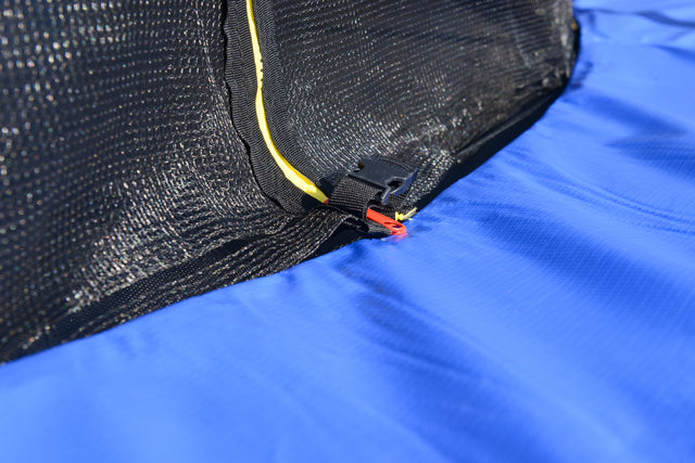 12FT Round Trampoline with Safety Enclosure Net & Ladder, Spring Cover Padding,