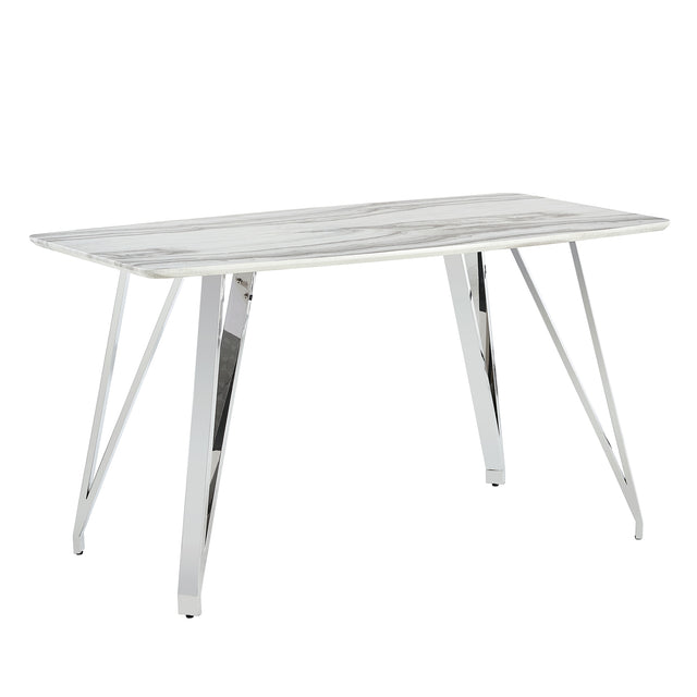 Bar table.Dining Table.Spacious MDF Top  Dining Table with plating Legs - Perfect for Bars and Gatherings at Home