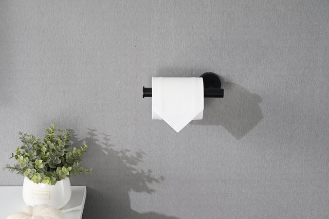 Bathroom Matte Black Hardware Accessories 5 Pieces Set