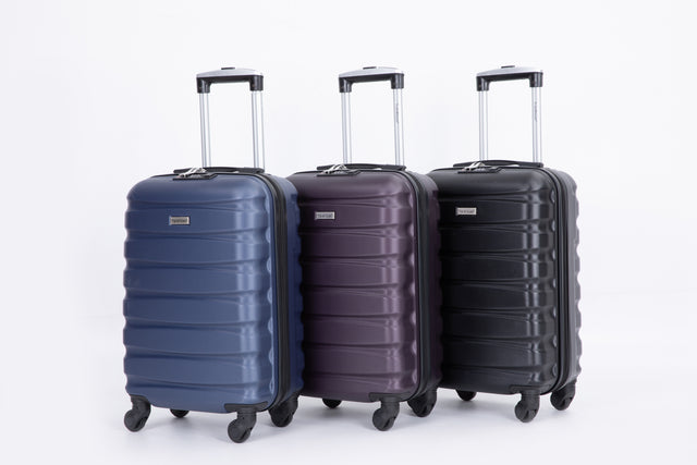 20" Carry on Luggage  ABS Lightweight Suitcase, Spinner Wheels, TSA Lock, Black