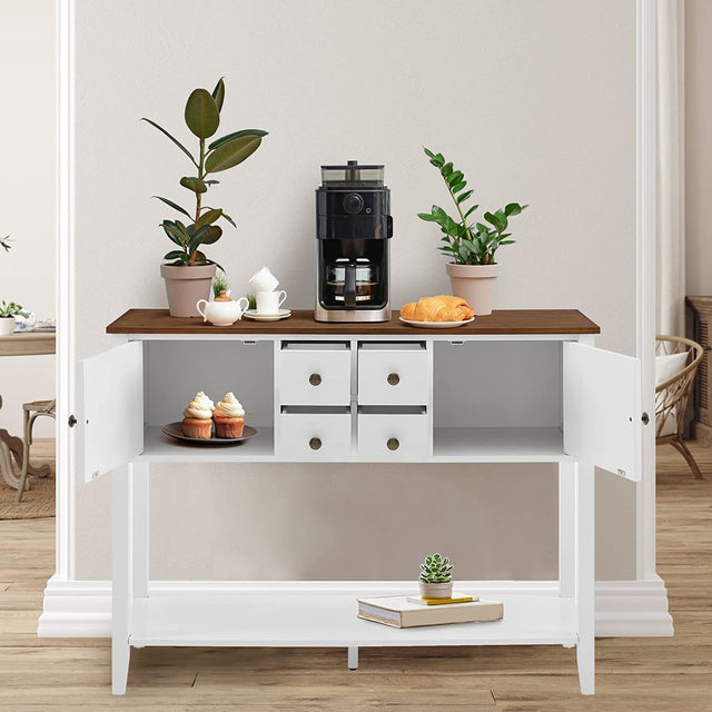 Sideboard Buffet Storage Cabinet with Storage Drawers Storage Cabinets and Large Shelf