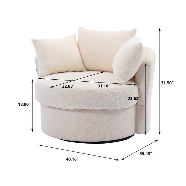 Modern  Akili swivel accent chair  barrel chair  for hotel living room / Modern  leisure chair