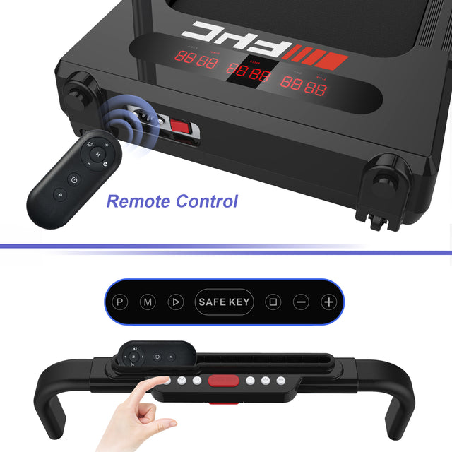 FYC 2 in 1 Under Desk Treadmill - 2.5 HP Folding Treadmill for Home, Installation-Free Foldable Treadmill Compact Electric Running Machine, Remote Control & LED Display Walking Running Jogging