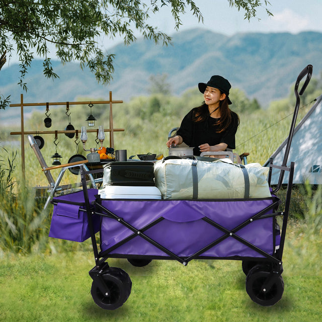 Outdoor Garden Park Utility kids wagon portable beach trolley cart camping foldable folding wagon