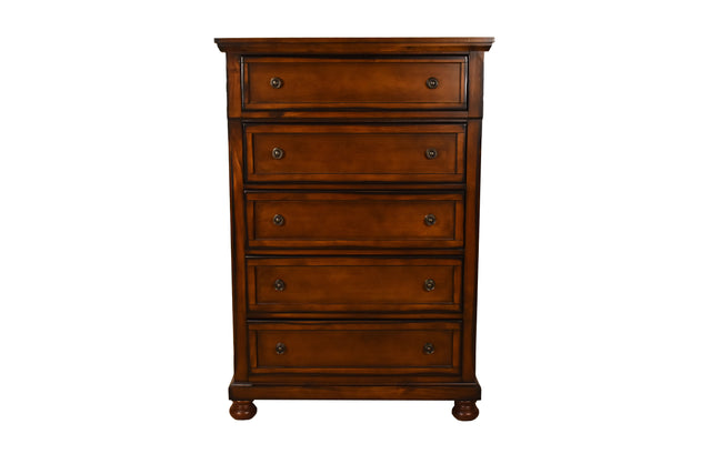 Galaxy Home Austin Chest Made with Wood in Dark Walnut Color