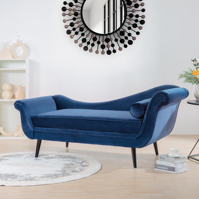 Chaise Lounge with Scroll Arm