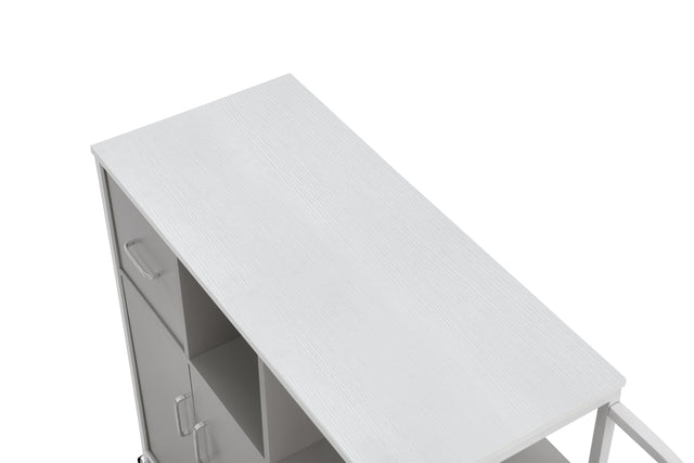 KITCH storage cabinet GRY, move with roller..