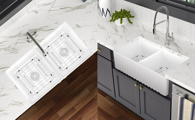 Farmhouse/Apron Front White Ceramic Kitchen Sink