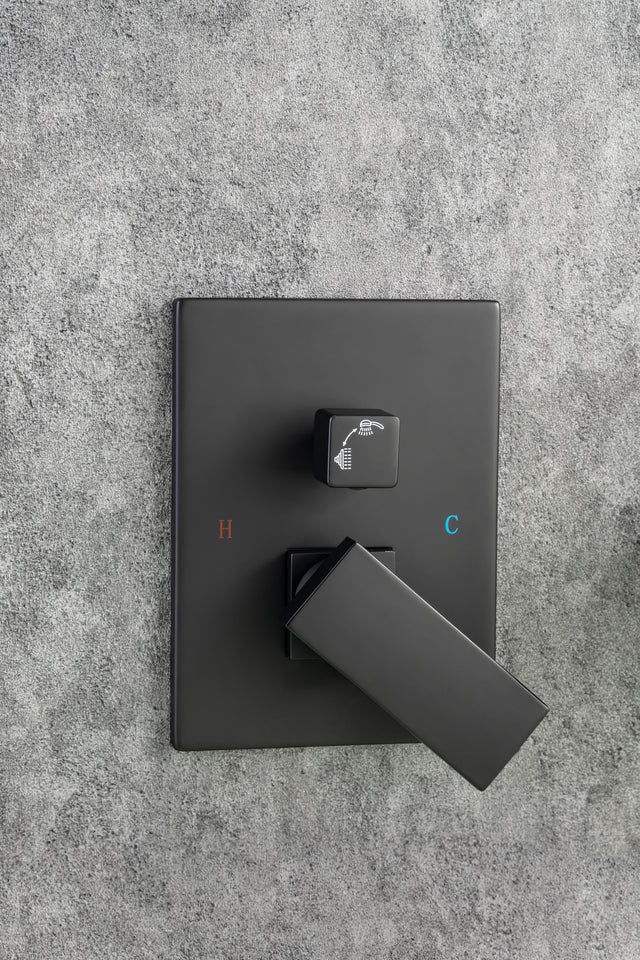 Waterfall Tub Faucet Wall Mount Roman Tub Filler Chrome Single Handle Brass Bathroom Bathtub Faucet with Hand Shower