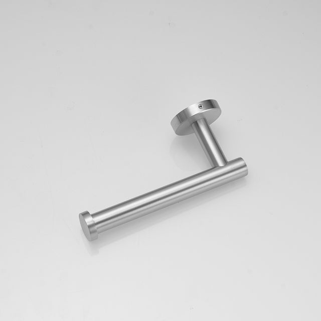 Single Post Toilet Paper Holder Wall Mounted in Brushed Nickel