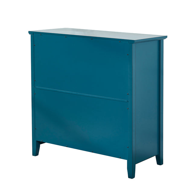 Storage Cabinet, Buffet Sideboard, Dark Teal