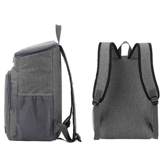 Large Capacity Heat Preservation Backpack Water-Proof Bag Grey