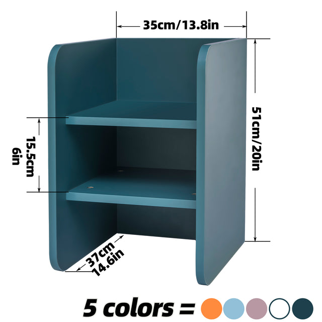 Multi-Functional Storage Cube, Highly Collocable End Table/Side Table/Night Stand/Bedside Table/Bookshelf and Stackable Organizer Display Shelf for Any Space, Carb Certified Non-Toxic(white)
