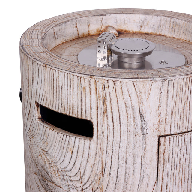 25'' Ore Powder 30,000BTU Adjustable Flame Propane Gas Fire Table with Waterproof Cover