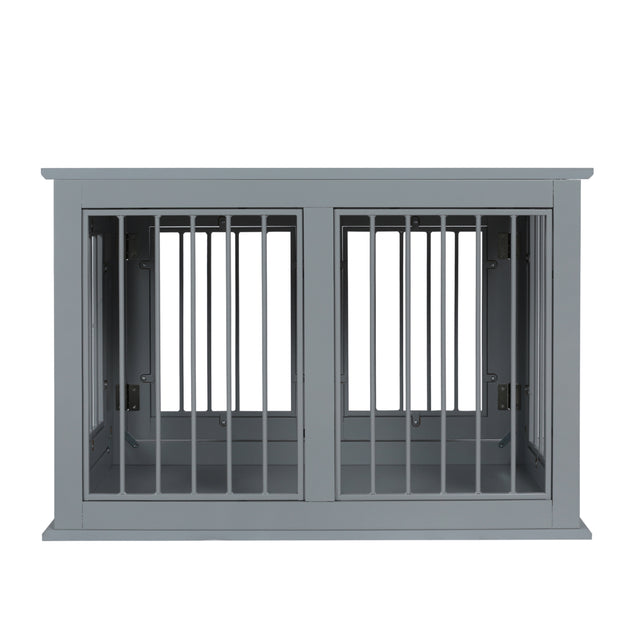 Pet house, Large Crate with Chew-Resistant Iron Bars, open from 2 directions