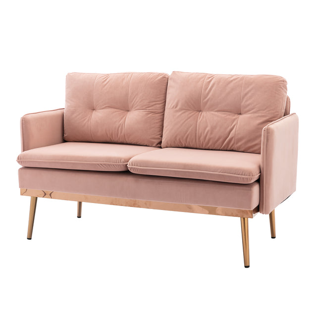 COOLMORE  Velvet  Sofa , Accent sofa .loveseat sofa with Stainless feet