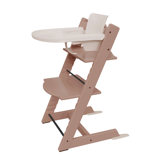 Adjustable solid wood beech baby dining chair detachable baby dinner plate baby multi-functional solid wood learning bench