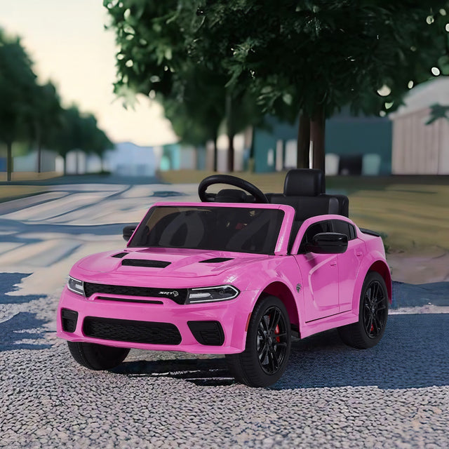 Licensed DODGE Charger，12v Kids ride on car W/Parents Remote Control ,electric car for kids,Three speed adjustable,Power display, slow start、USB,MP3 ,Bluetooth,LED light、Four wheel suspension