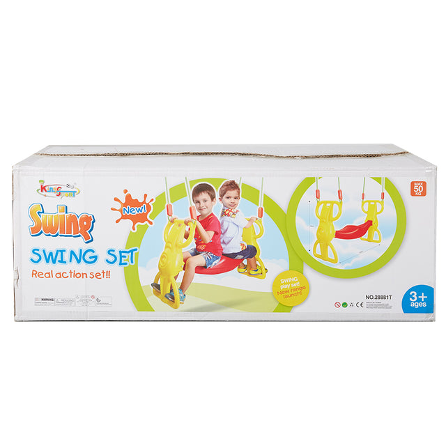 Multi-Child Swing Set Back to Back Rider Glider