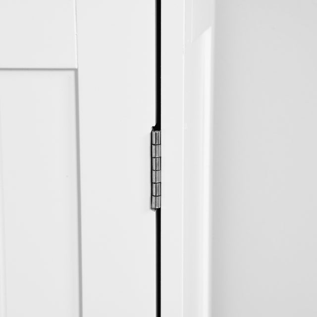 Bathroom Storage Cabinet, White Floor Cabinet with 3 Large Drawers and 1 Adjustable Shelf