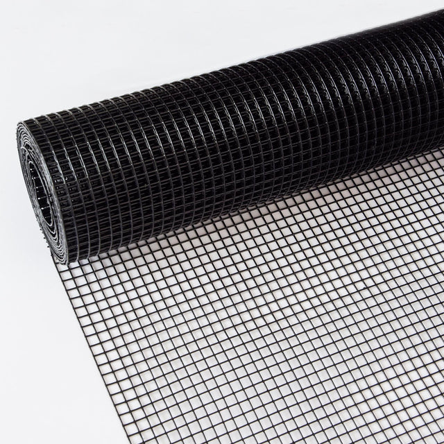 48 inch×50 ft Black Vinyl Coated Hardware Cloth, 17 Gauge 1/2 inch Black PVC Hardware Cloth, Black Welded Wire Fence Supports Poultry-Netting Cage-Home Improvement and Chicken Coop