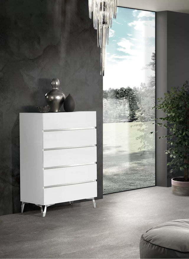 Nova Domus Angela Italian Modern White Chest