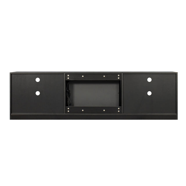 Electric Fireplace TV Console, Black