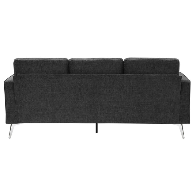 [VIDEO provided] [New]Modern 3-Piece Sofa Sets with Sturdy Metal Legs,Linen Upholstered Couches Sets Including 3-Seat Sofa, Loveseat and Single Chair for Living Room Furniture Set (1+2+3 Seat)