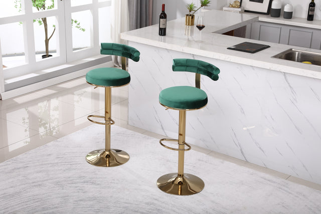 Bar Stools with Back and Footrest Counter Height Dining Chairs (2PCS/CTN)