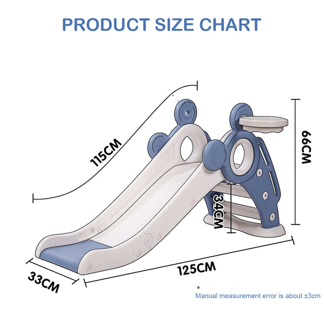 Children\'s Folding Slides with Stairs,Outdoor Small Children\'s Slide Toys Multifunctional Toys,Blue/  Toddler Folding Slide Plastic Kids Slide for Toddlers Age 1-3 Indoor Slide Children Climber Toy