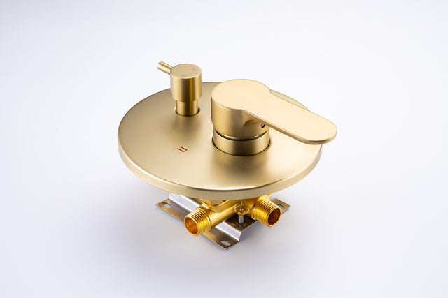 Tub Shower Faucets Sets Complete Bathtub Faucet Set Brushed Nickel Bathtub Shower System with Tub Spout, Bathroom Tub and Shower Faucet Combo Trim Kit with Rough-in Valve